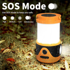 LED Rechargeable Emergency Flashlight Lantern Waterproof Tent Light with 12 Light Modes Detachable Portable Camping product image