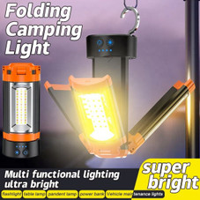 Portable LED Work Light Rotatable Lighting Head Camping Tent Light with Telescopic Tripod product image