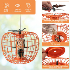 Costway Squirrel-Proof Pumpkin Bird Feeder product image