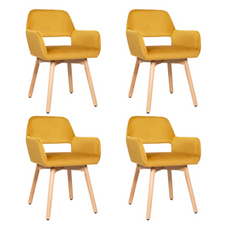 Costway Modern Velvet Armchairs (Set of 4) product image