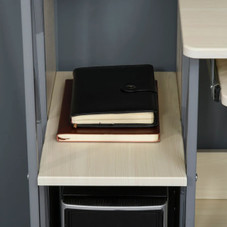 HOMCOM® Modern Computer Desk with 4-Tier Bookshelf product image