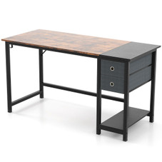 55-Inch Home Office Desk with 2 Drawers & Hanging Hook product image