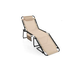 Foldable Recline Lounge Chair with Adjustable Backrest & Footrest product image