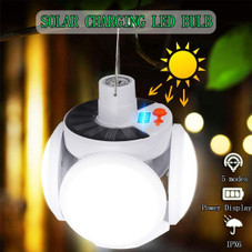 42 LED Solar Light Bulb Waterproof 90 Fold Solar Emergency Rechargeable Portable Bulb For Hiking Outdoor Activities product image