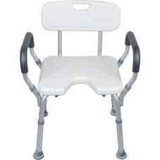 Adjustable Shower & Bath Chair with Padded Arms product image