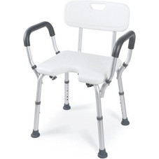 Adjustable Shower & Bath Chair with Padded Arms product image