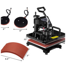 Digital 6-in-1 Heat Press Transfer Sublimation Machine for Shirts, Hats & More product image