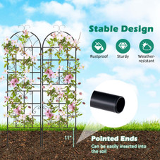 Metal Garden Trellis for Climbing Plants (4-Pack) product image