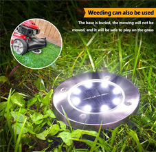 Waterproof Solar Powered LED Garden Lights (8-Pack) product image