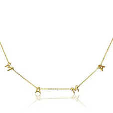 14K Gold Plated MAMA Letter Necklace product image