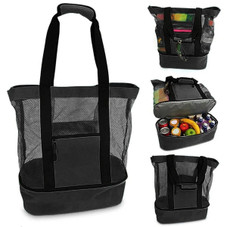 2-in-1 Beach Tote Insulated Cooler Bag product image