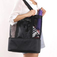 2-in-1 Beach Tote Insulated Cooler Bag product image