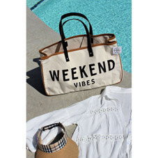 'Weekend Vibes' Canvas Tote Bag product image