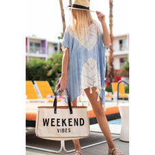 'Weekend Vibes' Canvas Tote Bag product image