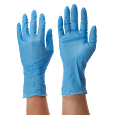 Powder-Free Disposable Extra Thick Blue Nitrile Gloves, 100 ct. product image