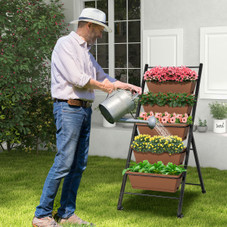 5-Tier Vertical Raised Garden Bed Planter with Wheels product image