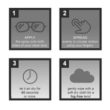 Long-Lasting Anti-Fog Spray for Glasses, Lens, Binoculars, PPE, Mirrors product image
