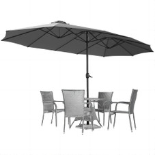 15 x 9-Foot Double-Sided Large Outdoor Patio Umbrella with Crank product image