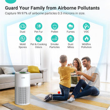 Living Enrichment® Air Purifier with True HEPA Filter for Large Rooms product image