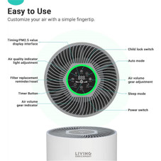 Living Enrichment® Air Purifier with True HEPA Filter for Large Rooms product image