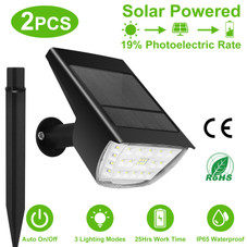 Solarek® 32-LED Solar Landscape Spotlight (2-Pack) product image