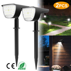 Solarek® 32-LED Solar Landscape Spotlight (2-Pack) product image