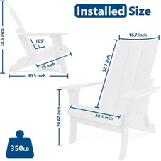 Oversized Folding Adirondack Chair product image