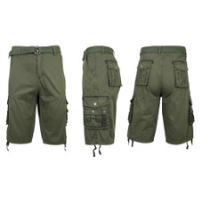 Men's Distressed Vintage Belted Cargo Shorts  product image