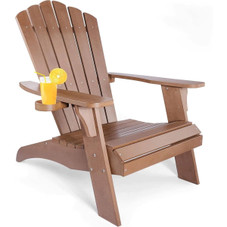 Poly Lumber Oversized Adirondack Chair with Cup Holder product image