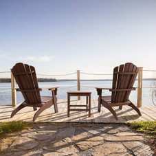 Poly Lumber Oversized Adirondack Chair with Cup Holder product image