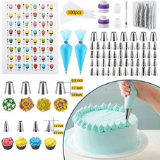 468PCS Cake Decorating Supplies Kit, Baking Tool Set with 4 Tier LED Cupcake Stand, 3 Pack Springform Pans Set, Cake Turntable,Piping Tips, Spatulas product image