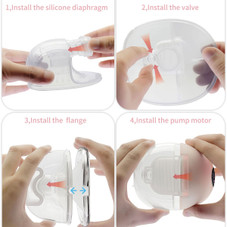 Electric Wearable Breast Pump S21,LED Display 3 Modes 12 Levels Hands Free Low Noise Painless Leakproof All-in-One Portable product image