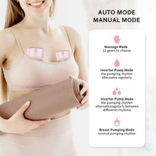 Electric Breast Pump Hands Free, 2 Portable Wearable Breast Pumps for Breastfeeding, 4 Modes and 12 Suction Levels, Pink product image