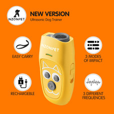 Anti Barking Device, Ultrasonic 3 in 1 Dog Barking Deterrent Devices, 3 Frequency Dog Training and Bark Control 5m Range Rechargeable with LED Light product image