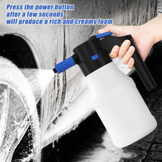 1.5L Electric Car Foam Sprayer, Battery Powered Foam Sprayer for Car Wash with USB Rechargeable Cordless Pump Foam Sprayer for Watering Garden Plants product image