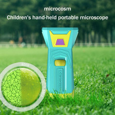 Kids Portable Microscope, 800X Magnification 3in IPS Screen 10MP 4 Photo Modes Handheld Digital Microscope product image