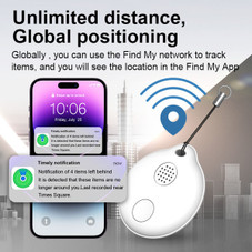Portable GPS Tracking, Smart Anti Loss Device, GPS Smart Finders Tracker Device for Kids Pets White product image