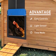 Automatic Chicken Coop Door, Efficient Automatic Chicken Door with Timer and Light Sensor, Practical Chicken Coop Accessories for Chicken and Duck product image