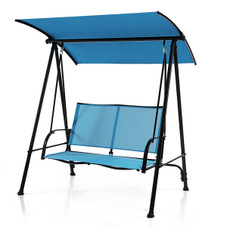 2-Seat Patio Swing with Adjustable Canopy product image