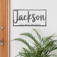 Personalized Family Name Metal Wall Decor product image