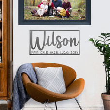 Personalized Family Name Metal Wall Decor product image