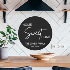 Personalized 'Home Sweet Home' Modern Family Plaque product image