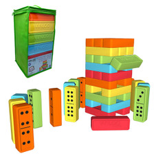 Jumbo Reversible Tumbling Tower & Dominoes Set by Waloo® product image