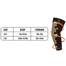 Copper Infused Arm Compression Elbow Support Sleeve (1-Pair) product image