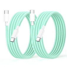 6-Foot USB-C to USB-C 3A Fast Charging Braided Charge Cord (1- or 2-Pack) product image