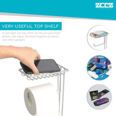 ZCCZ Freestanding Toilet Paper Holder Stand product image