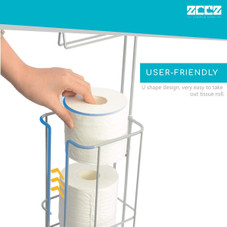ZCCZ Freestanding Toilet Paper Holder Stand product image