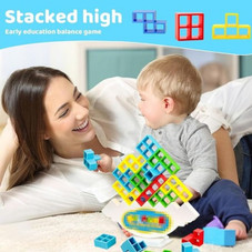 Balance Building Blocks Tower Game, 32 pc. product image