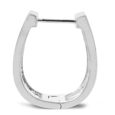 1-Carat 2-Row Black Diamond Hoop Earrings product image