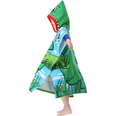 Kids' Hooded Soft Microfiber Poncho Towel product image
